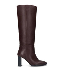 leren hoge laarzen bordeaux