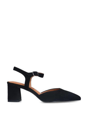 suède pumps zwart
