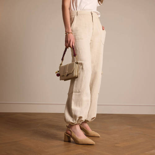 No Stress suède pumps beige