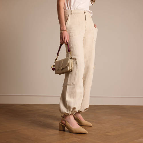 No Stress suède pumps beige afbeelding