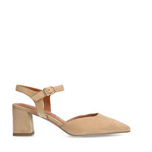 suède pumps beige