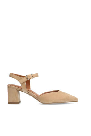 suède pumps beige