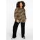 YOEK Lovers Collection blouse met panterprint bruin/beige