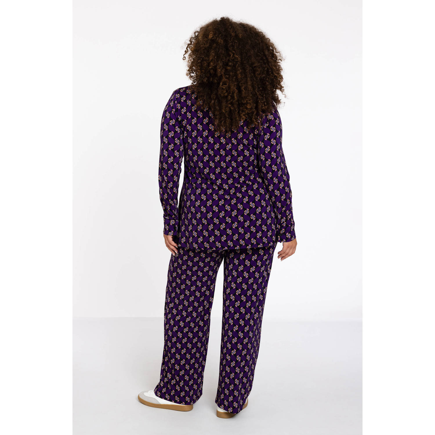 YOEK Lovers Collection blouse met all over print