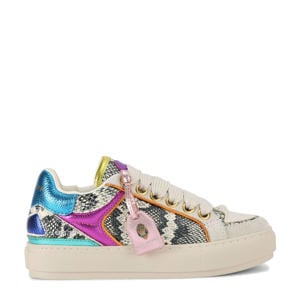 Southbank leren sneakers slang/multi