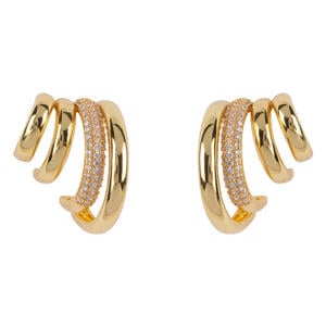 oorbellen Stacked Hoops goudkleurig