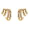 Club Manhattan oorbellen Stacked Hoops goudkleurig