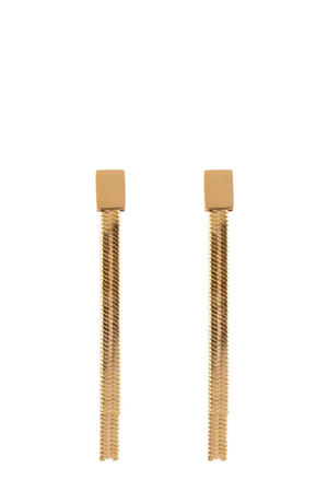 oorbellen Snake Chain goudkleurig
