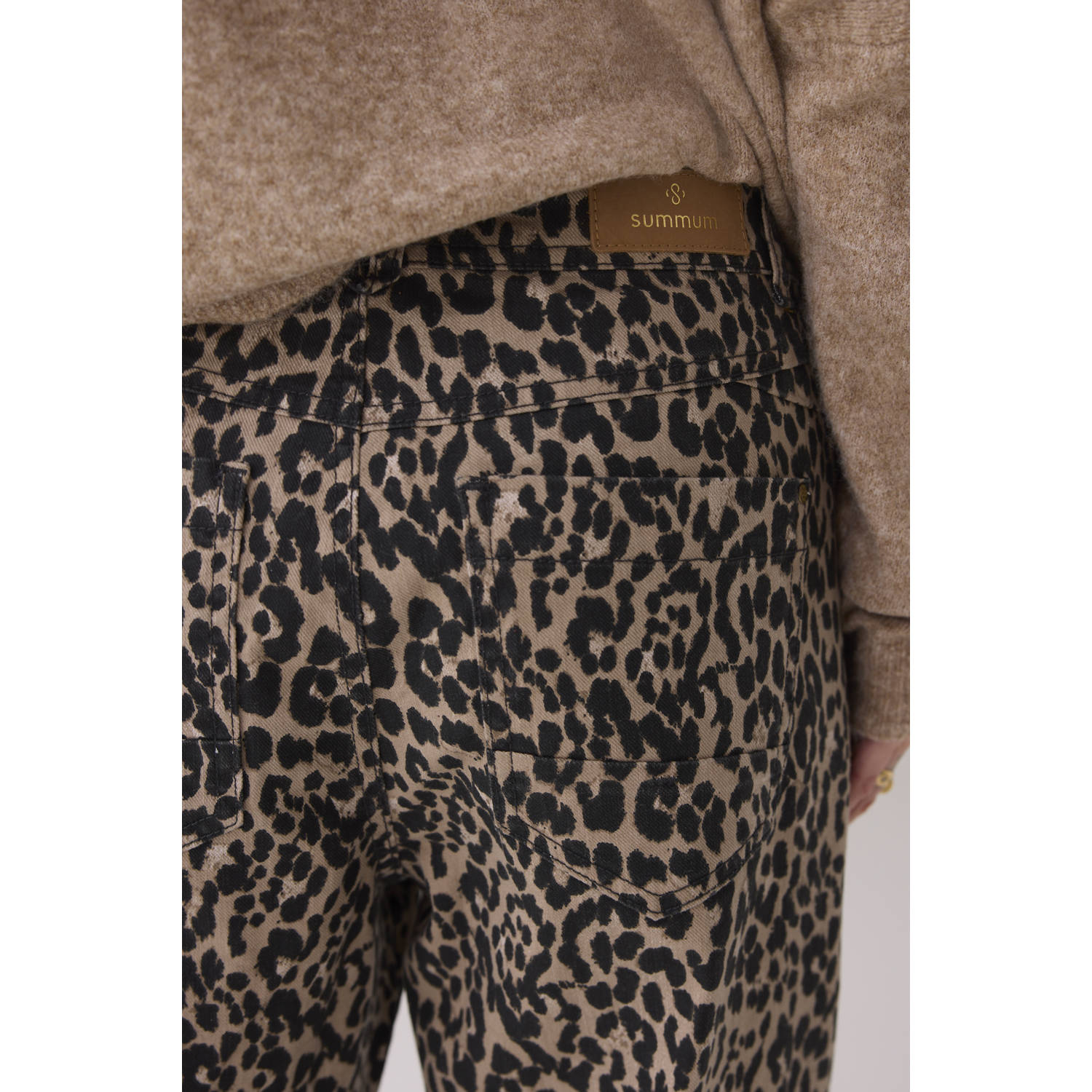 Summum regular casual broek bruin