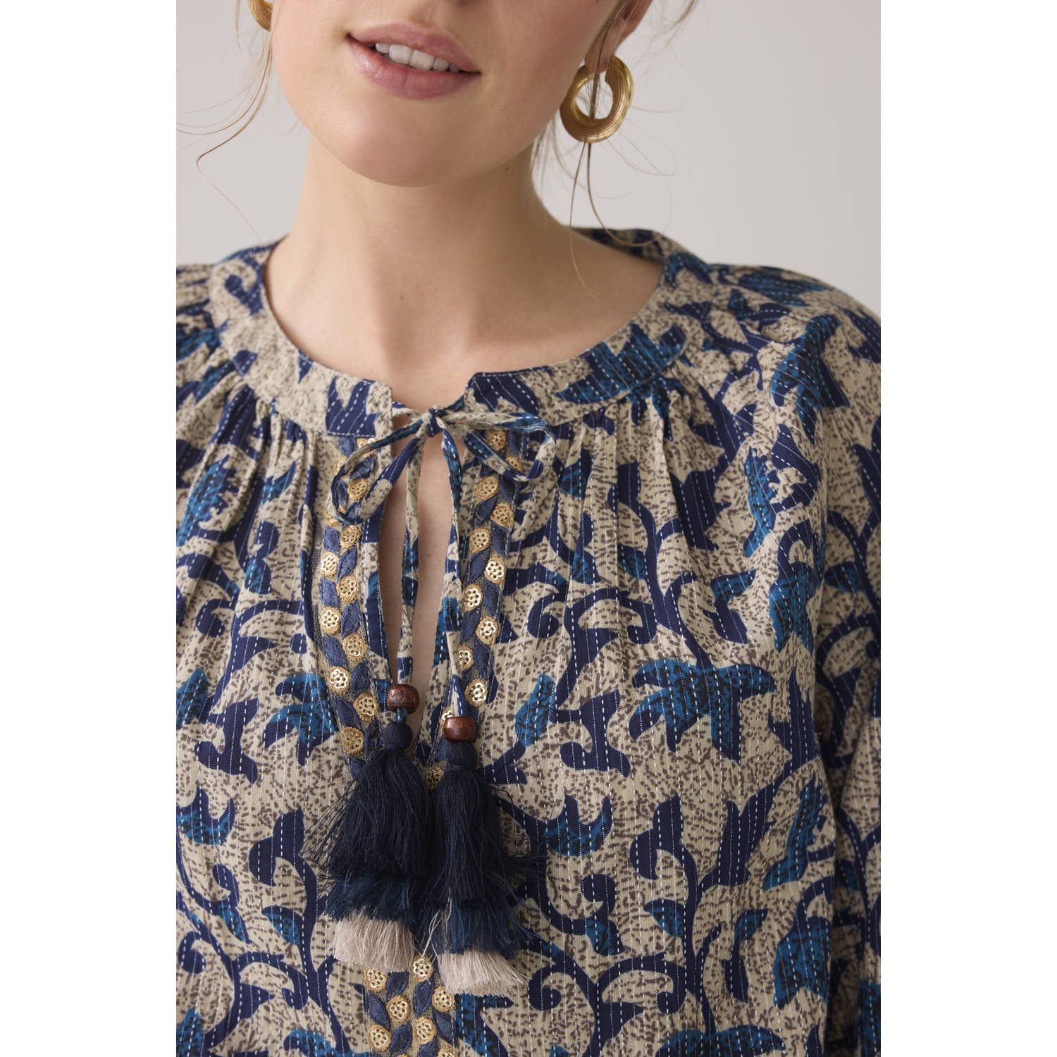 Summum blousetop bruin