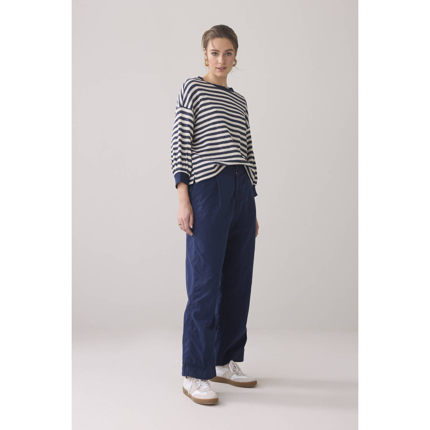 Summum trui donkerblauw grof gebreid