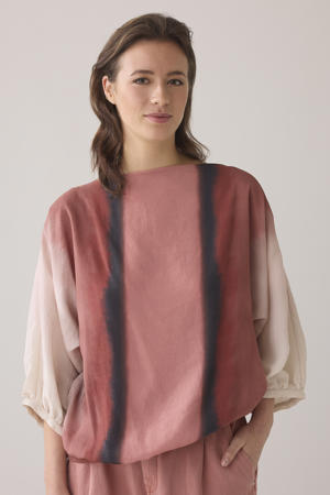 blousetop donkerrood