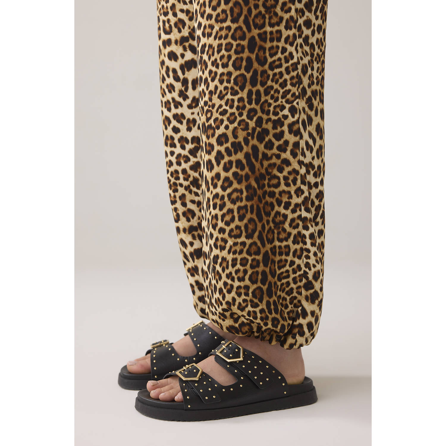 Summum regular waist casual broek bruin