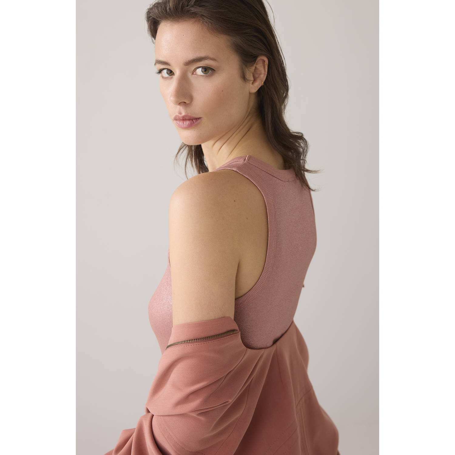 Summum mouwloze top roze