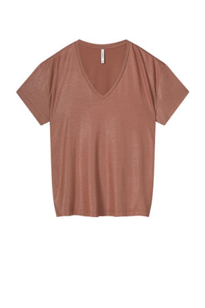 T-shirt roodbruin