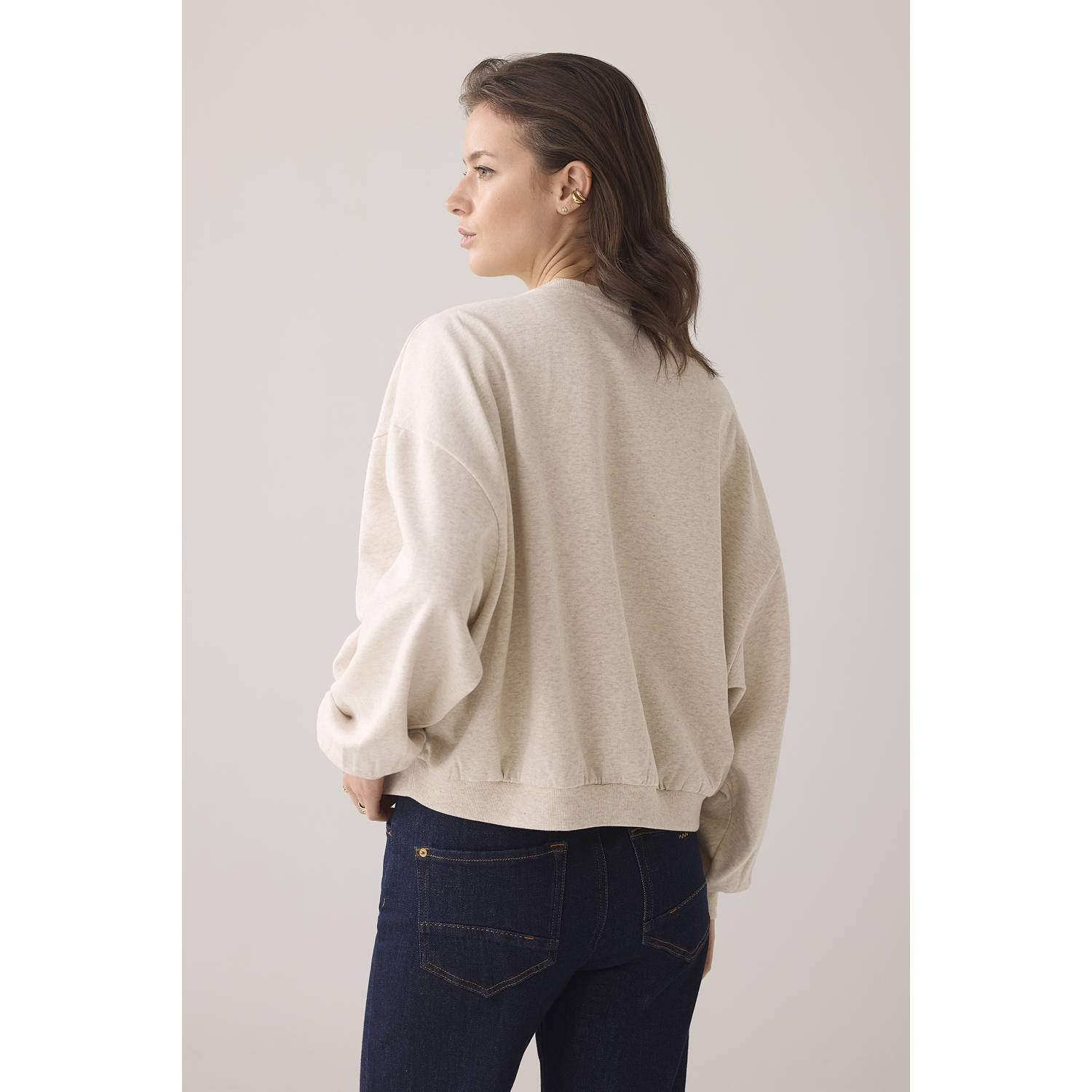 Summum sweater beige met glitter