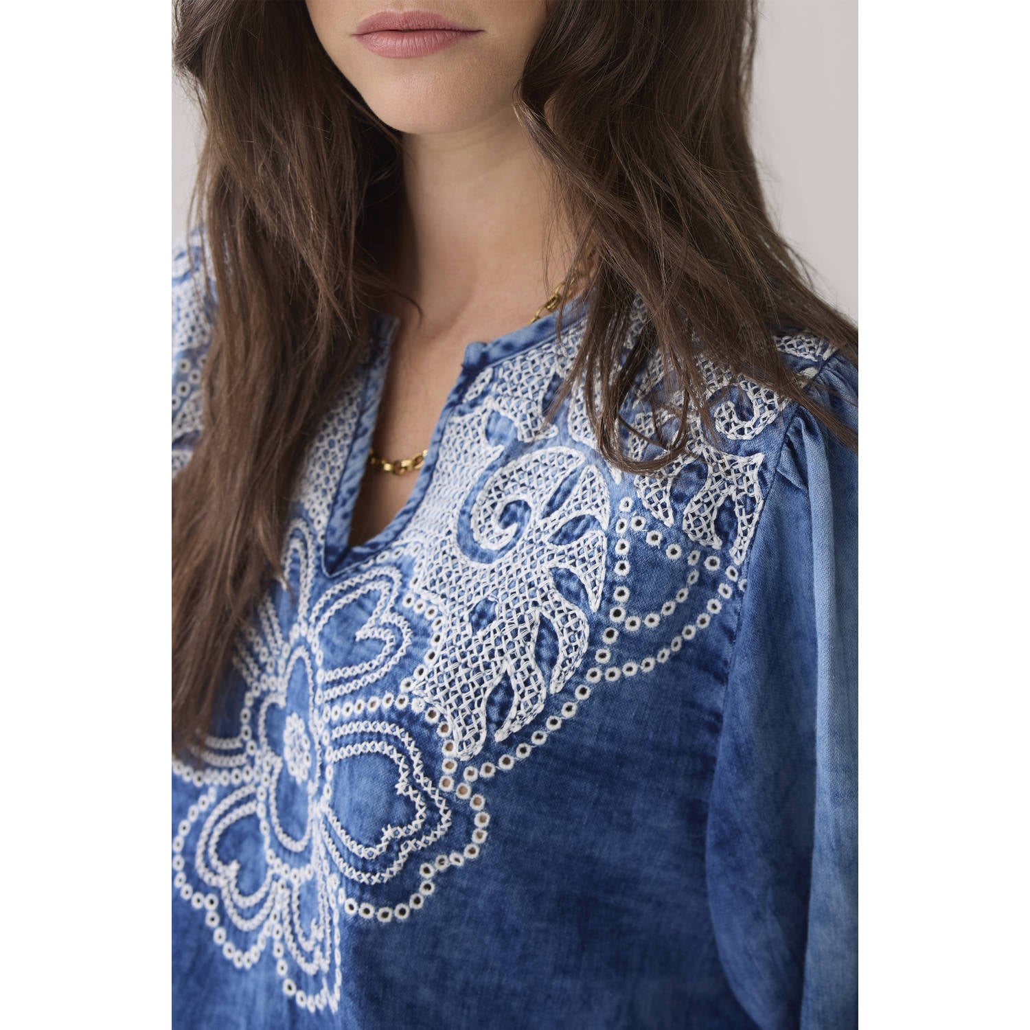 Summum top medium blue denim