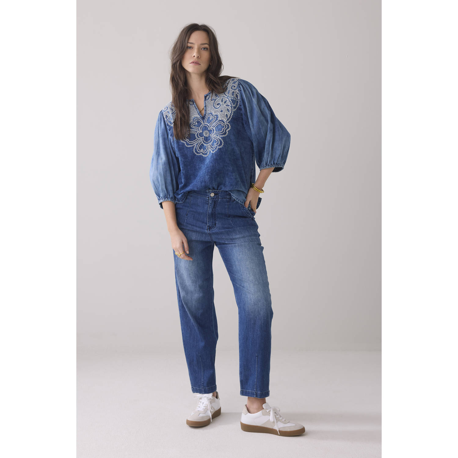 Summum top medium blue denim