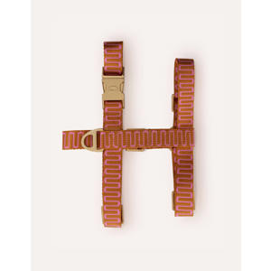 hondenharnas RETRO-WAVE-HARNESS-RUST/PINK-S