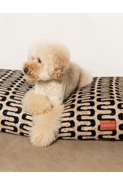 thumbnail: Dogguo hondenkussen  RETRO-WAVE-BED-BEIGE/BLACK-XL