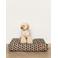 Dogguo hondenkussen  RETRO-WAVE-BED-BEIGE/BLACK-L