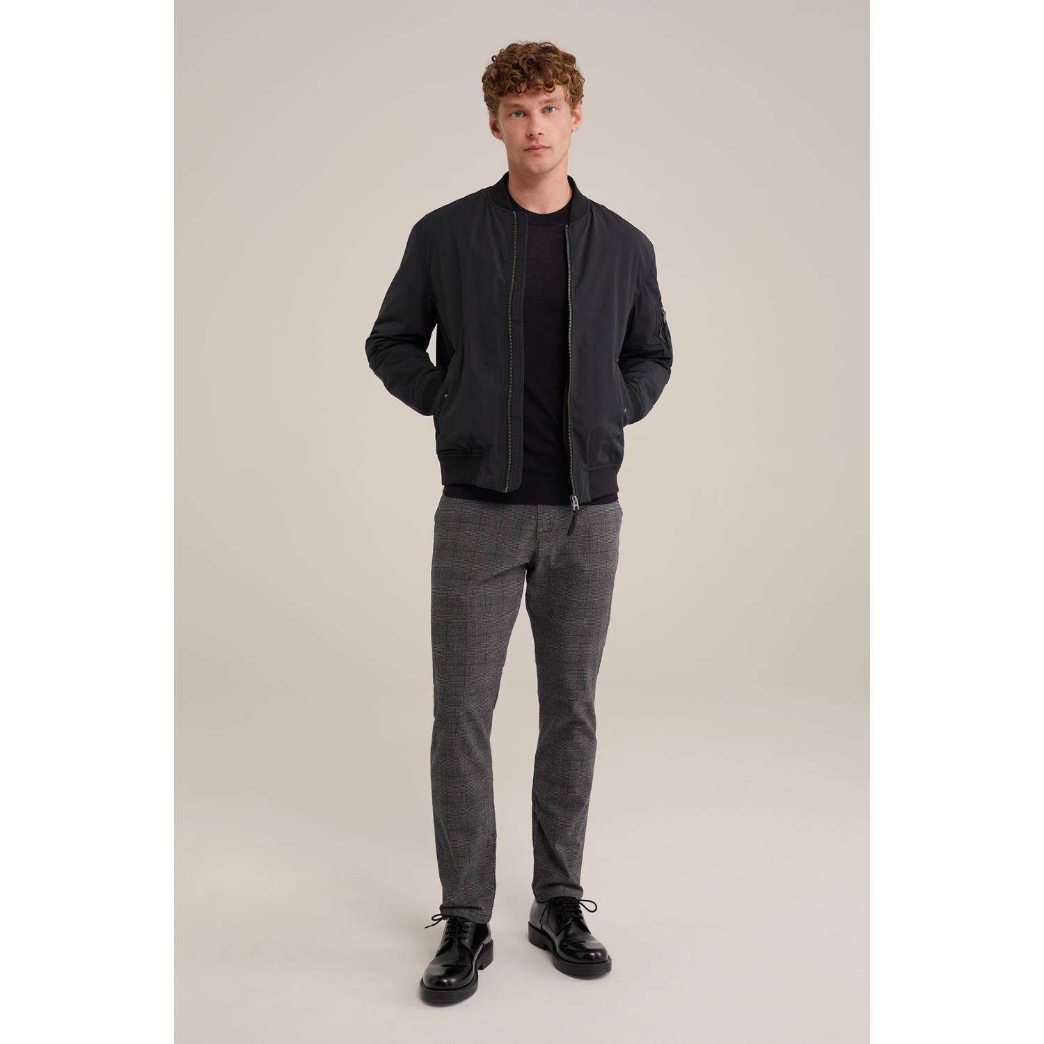 WE Fashion bomberjack donkerblauw