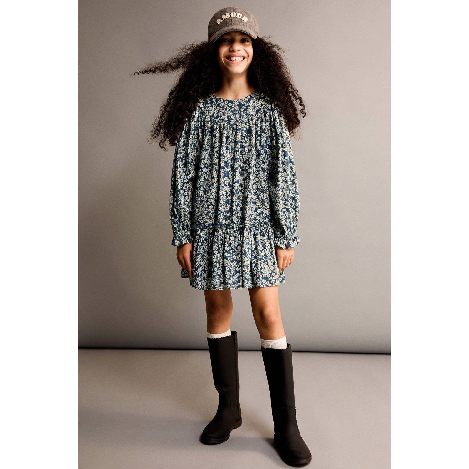 Mango Kids midi jurk groen