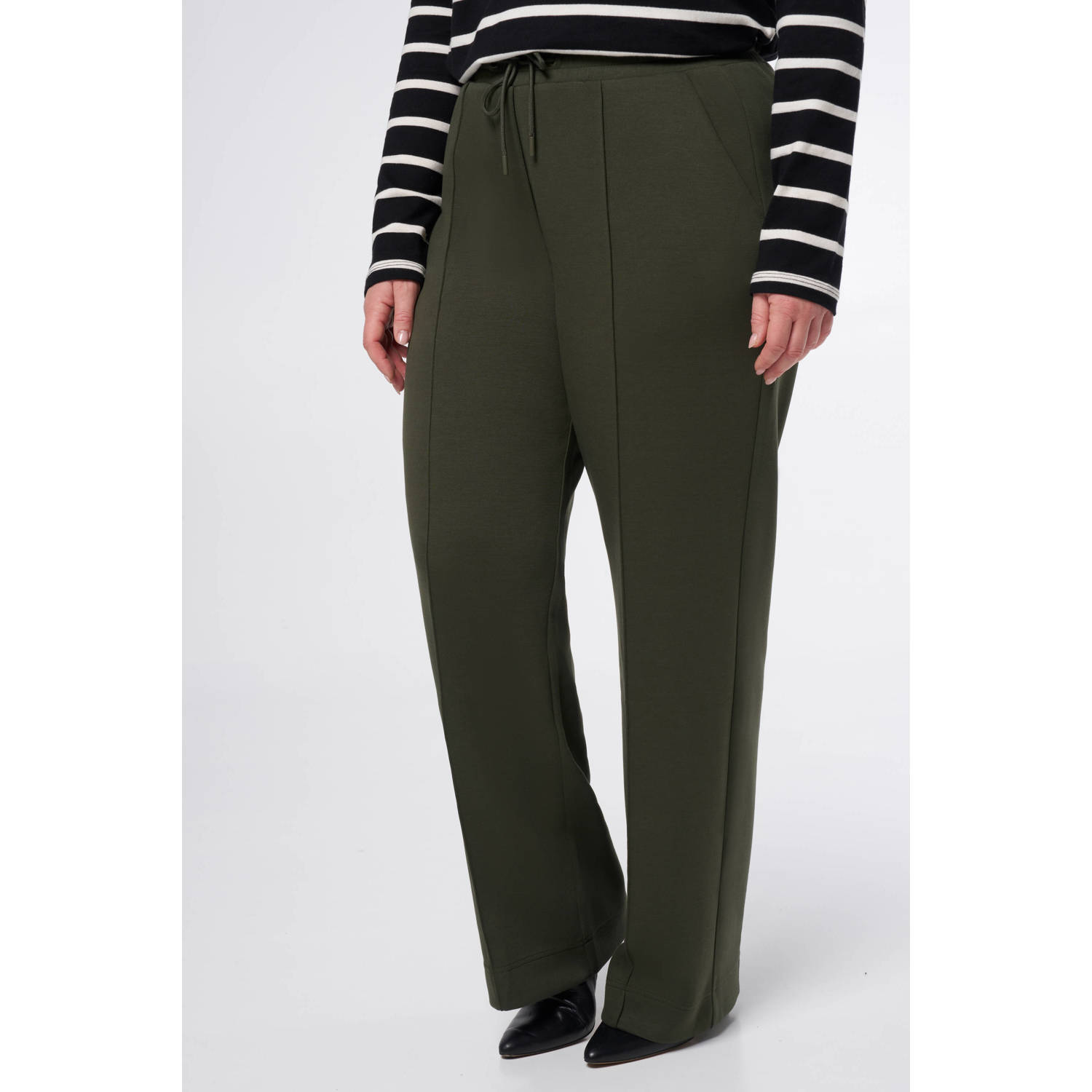 MS Mode regular fit kaki broek