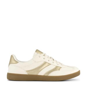 sneakers ecru/goud