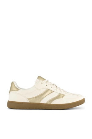 sneakers ecru/goud