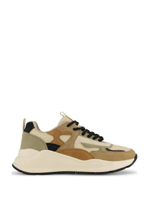 chunky sneakers beige