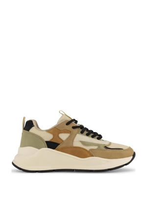chunky sneakers beige