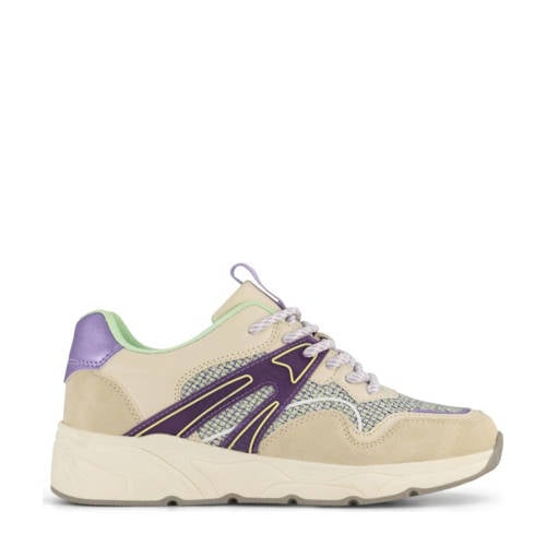 Graceland chunky sneakers beige/paars afbeelding