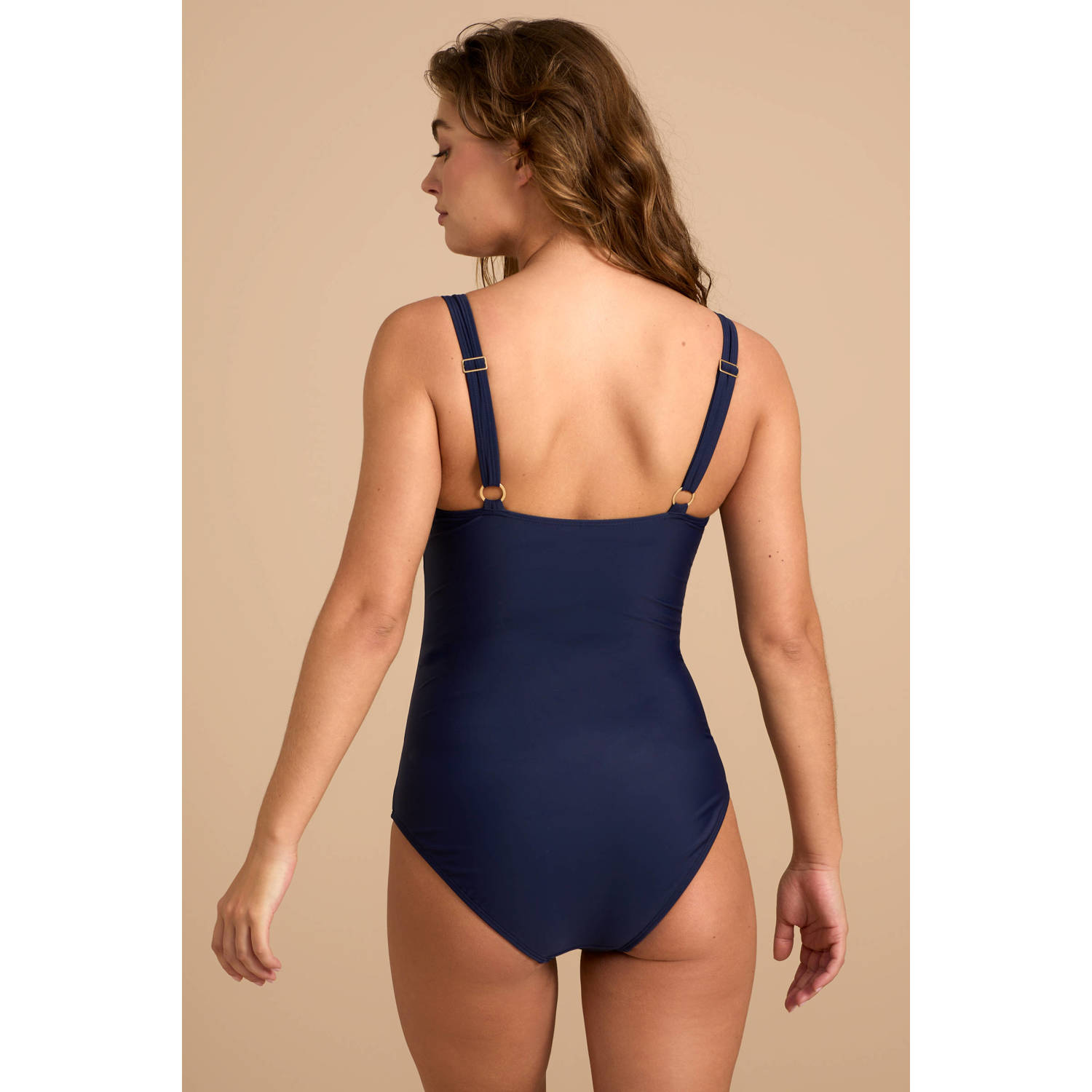 BEACHWAVE corrigerend badpak donkerblauw