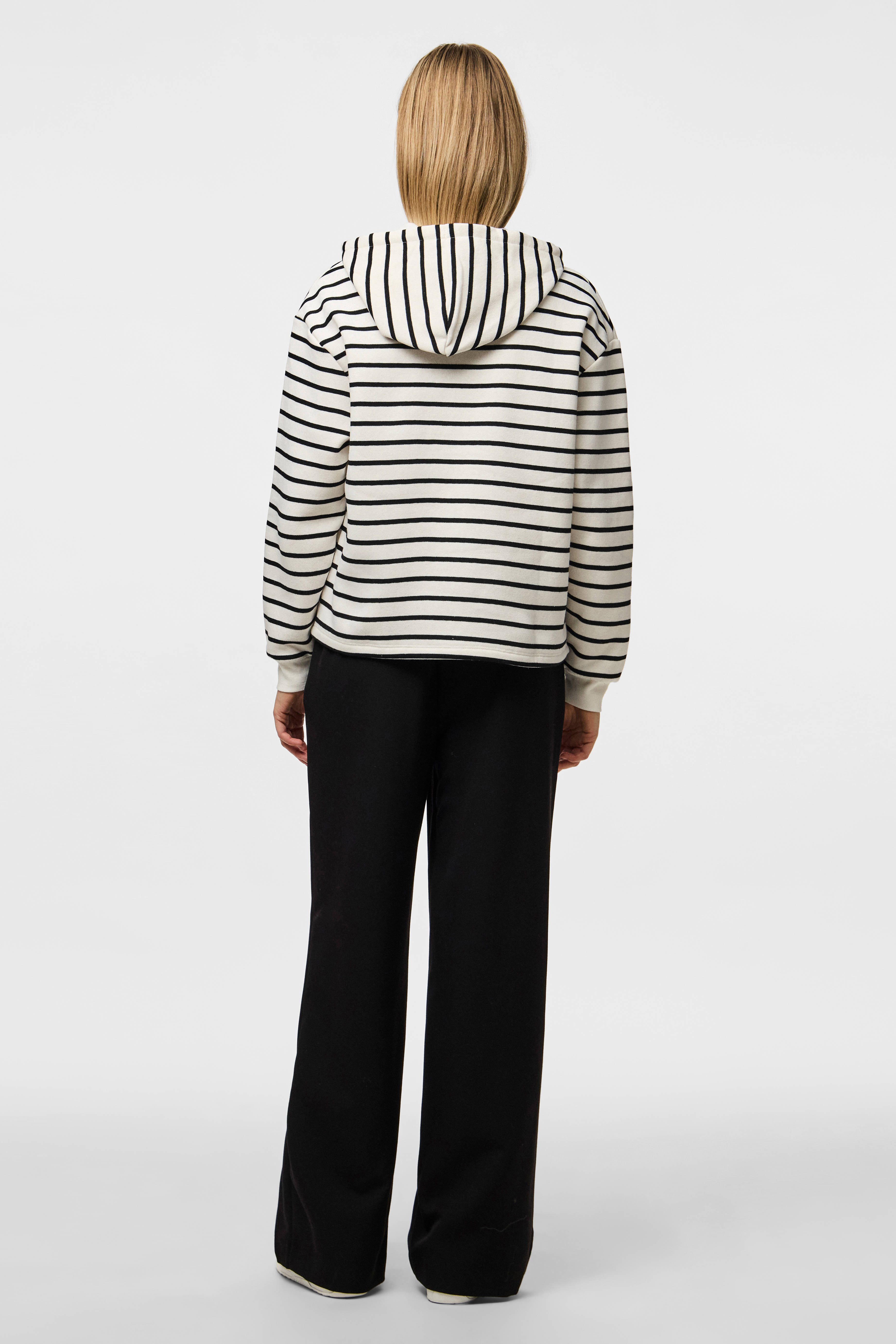 PIECES Felpa Con Cappuccio Donna A Righe Pcchilli LS - Sportiva Casual Con Polsini A Coste, Taglio Normale