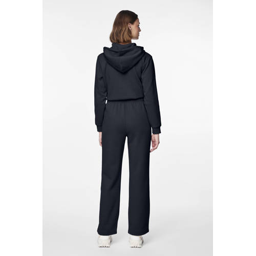 PIECES high waist wide leg sweatpants PCCHILLI donkerblauw afbeelding