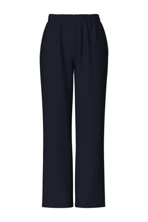 high waist wide leg sweatpants PCCHILLI donkerblauw