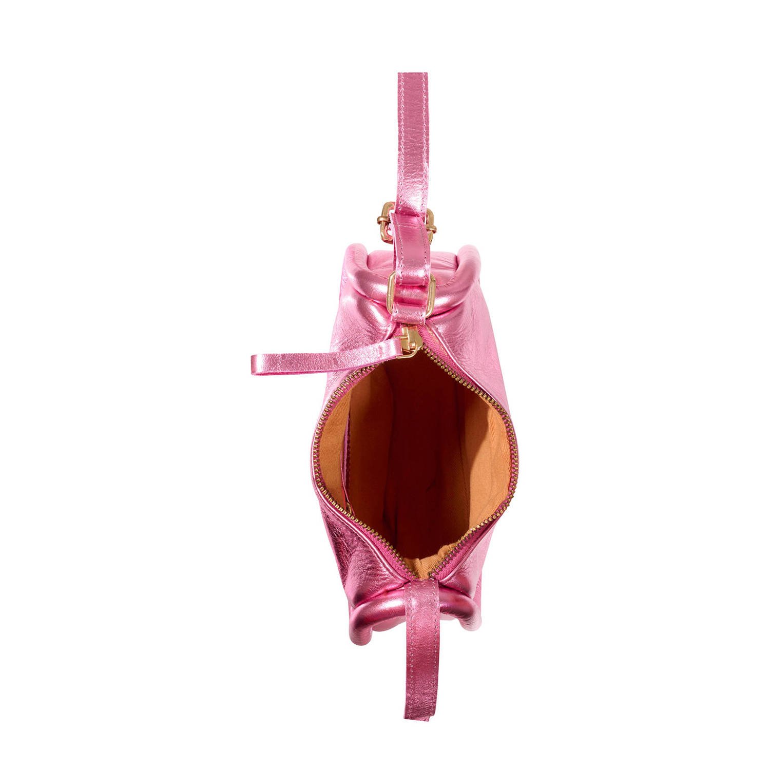 DWRS leren crossbody tas Leola roze