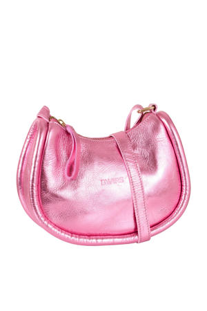  leren crossbody tas Leola roze