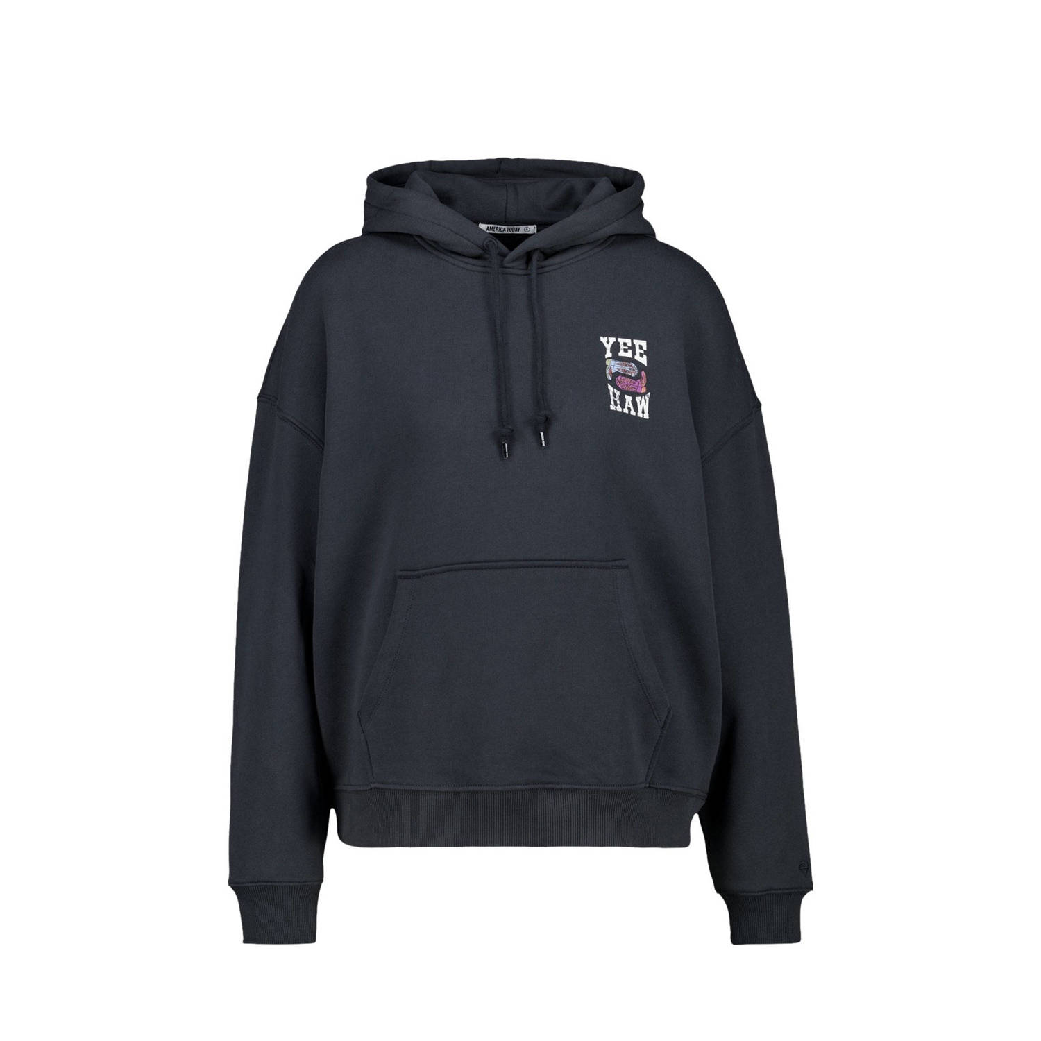 America Today hoodie zwart