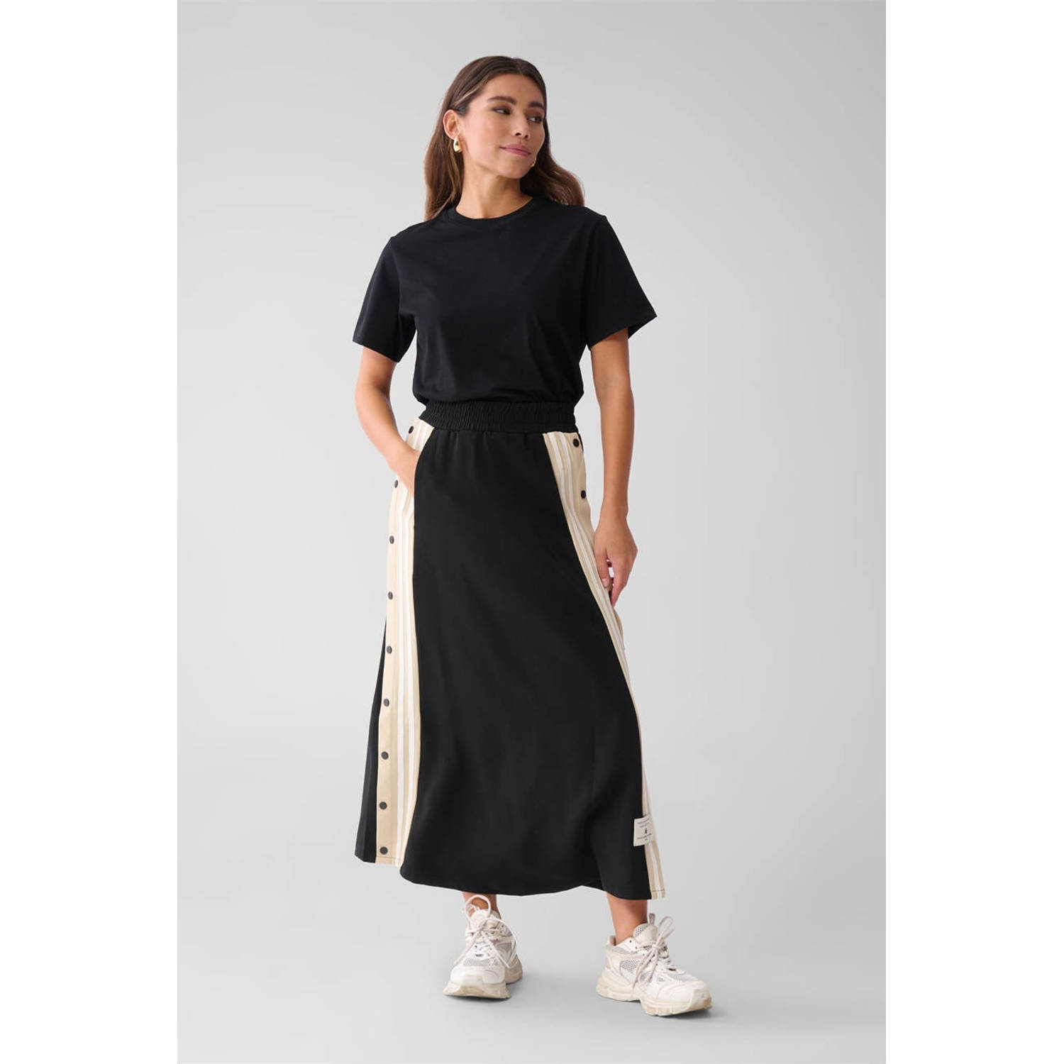 Shoeby midi rok zwart