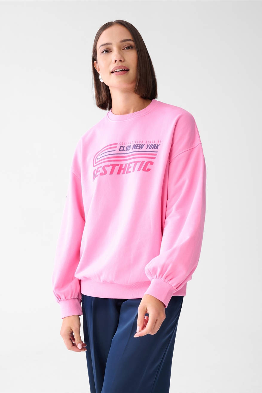 Fel roze sweater sale