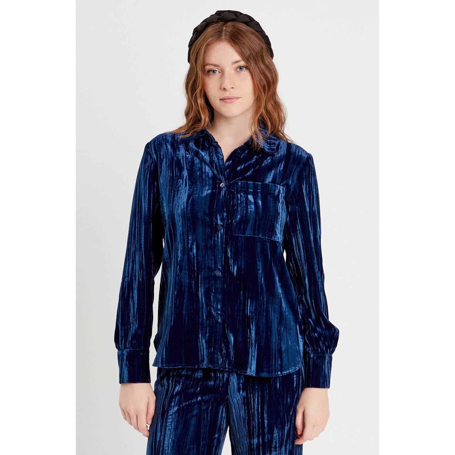 Cache blouse blauw