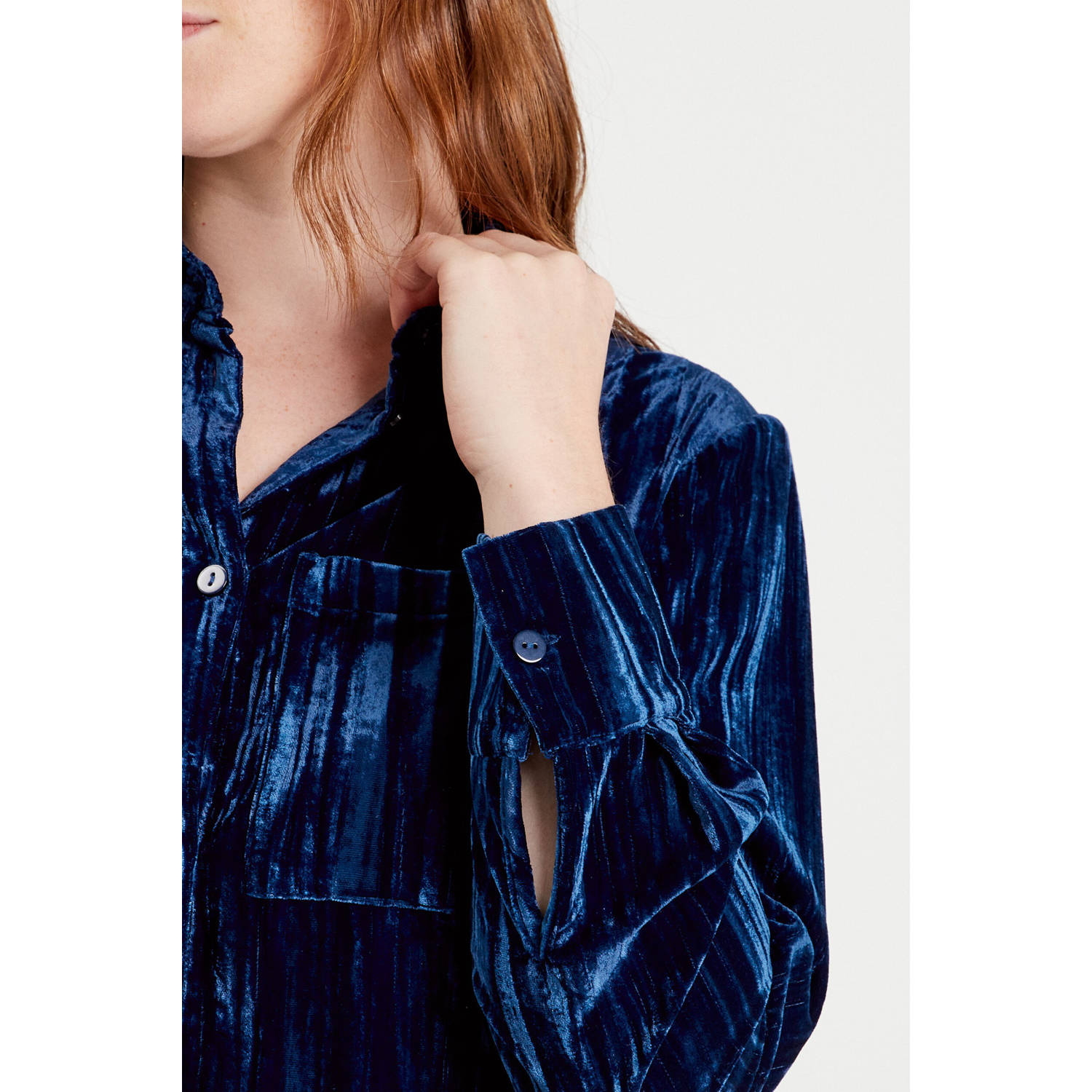 Cache blouse blauw