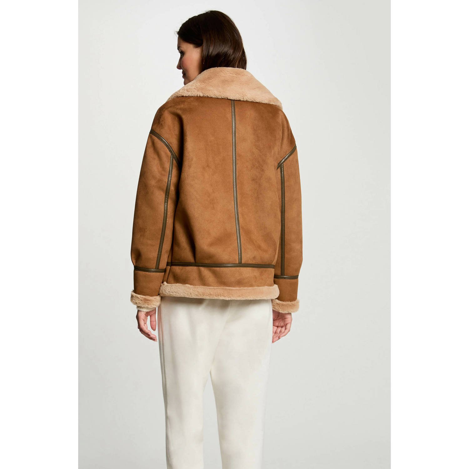 Morgan lammy coat winterjas camel