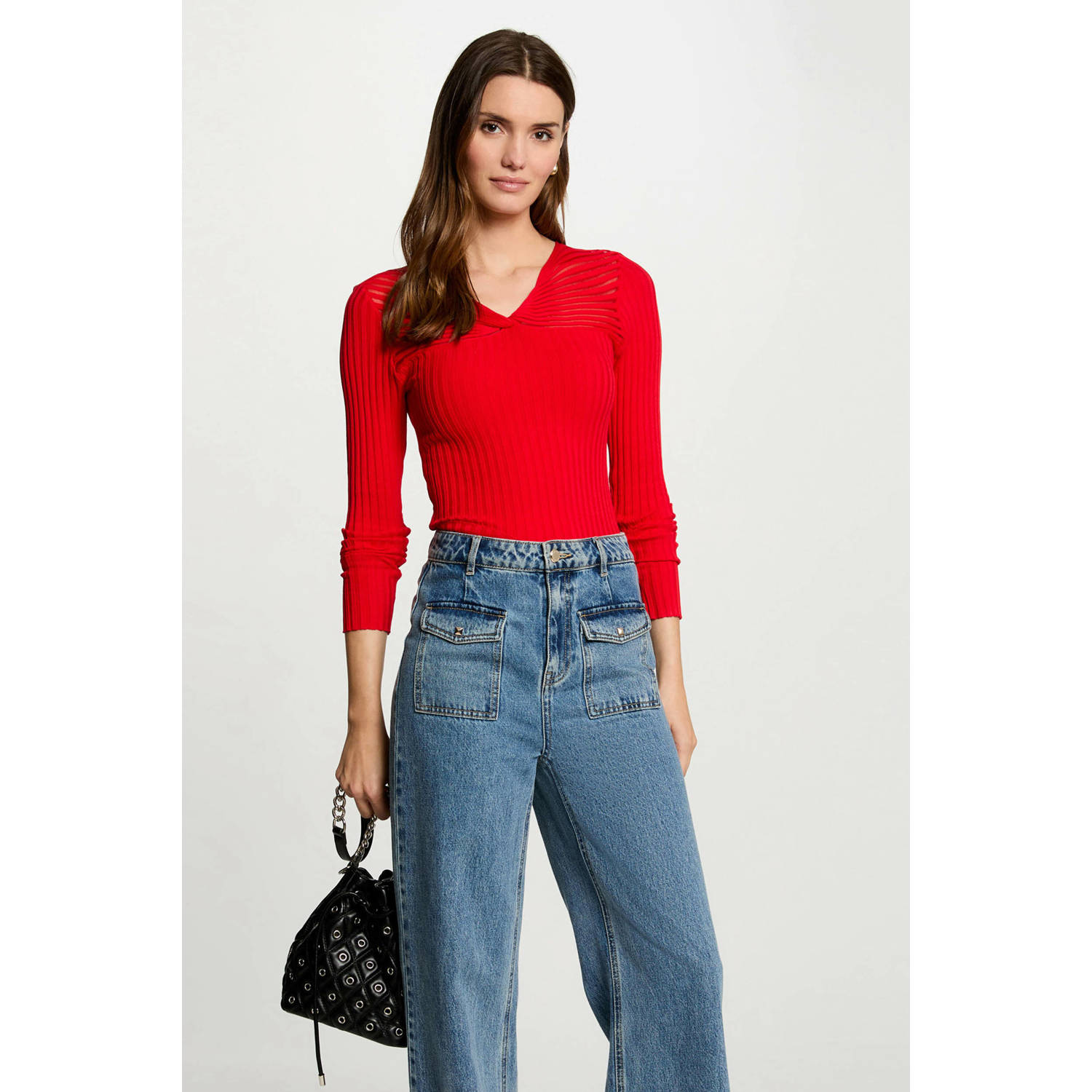 Morgan gebreide trui rood