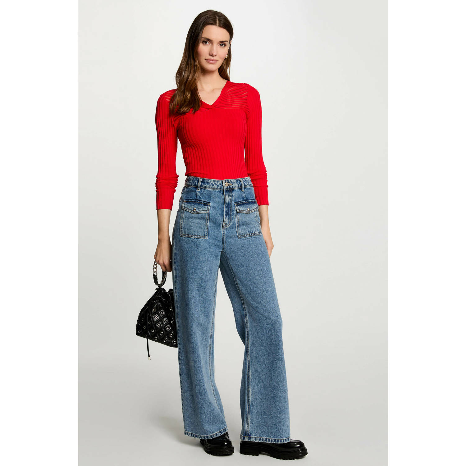 Morgan gebreide trui rood