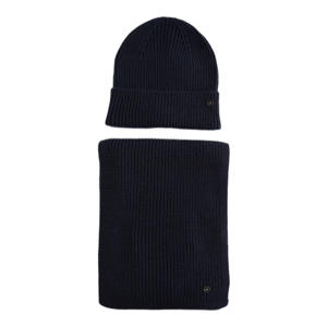 muts + sjaal donkerblauw