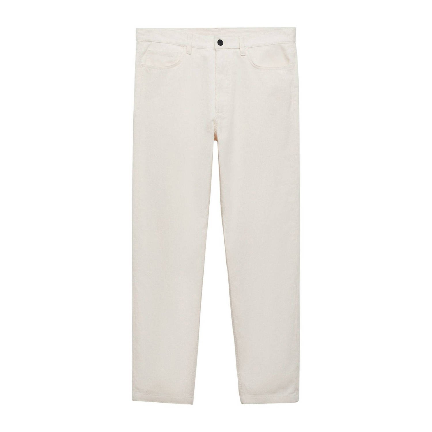 Mango Man regular casual broek ecru