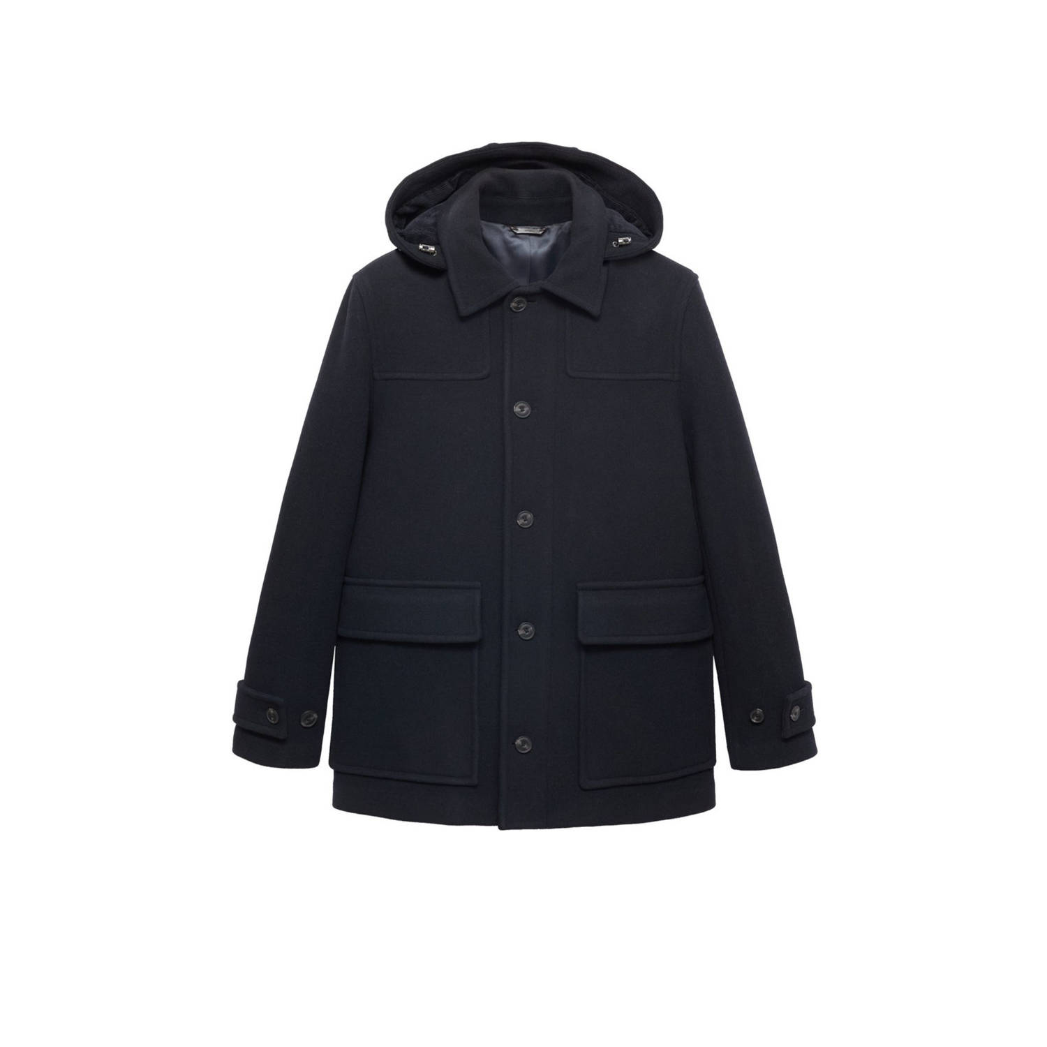 Mango Man manteljas donkerblauw